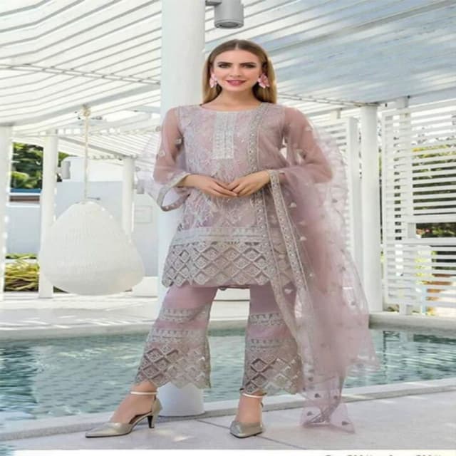 ERUM KHAN PARTY WEAR ORGANZA embroidery suit